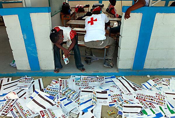 National School of Tabarre polling station