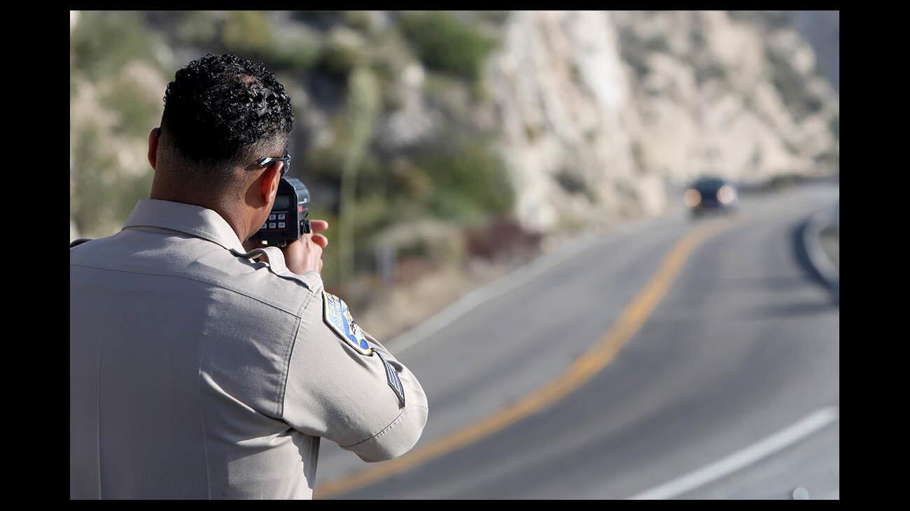 Photo Gallery: CHP speed enforcement detail gives citations to speeding motorists on ACH