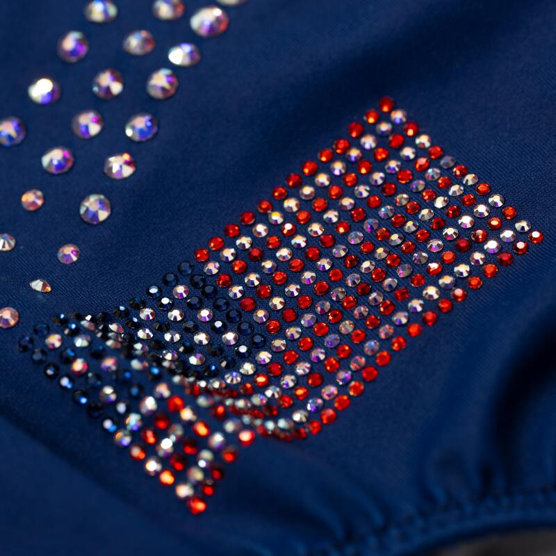 A close look at details on the U.S. gymnastic team's Paris Olympics leotards.