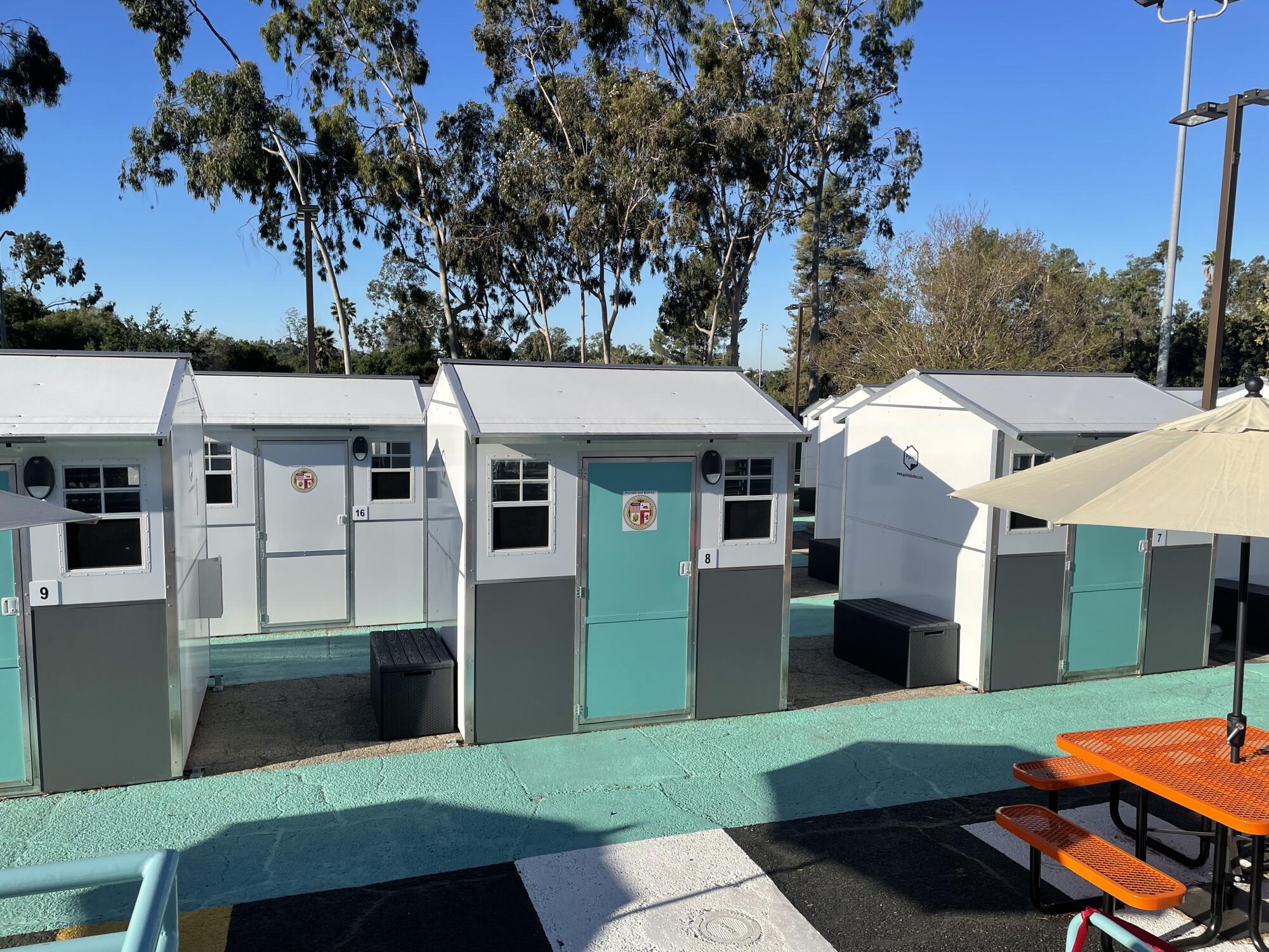 A view of the tiny home village in Eagle Rock. 