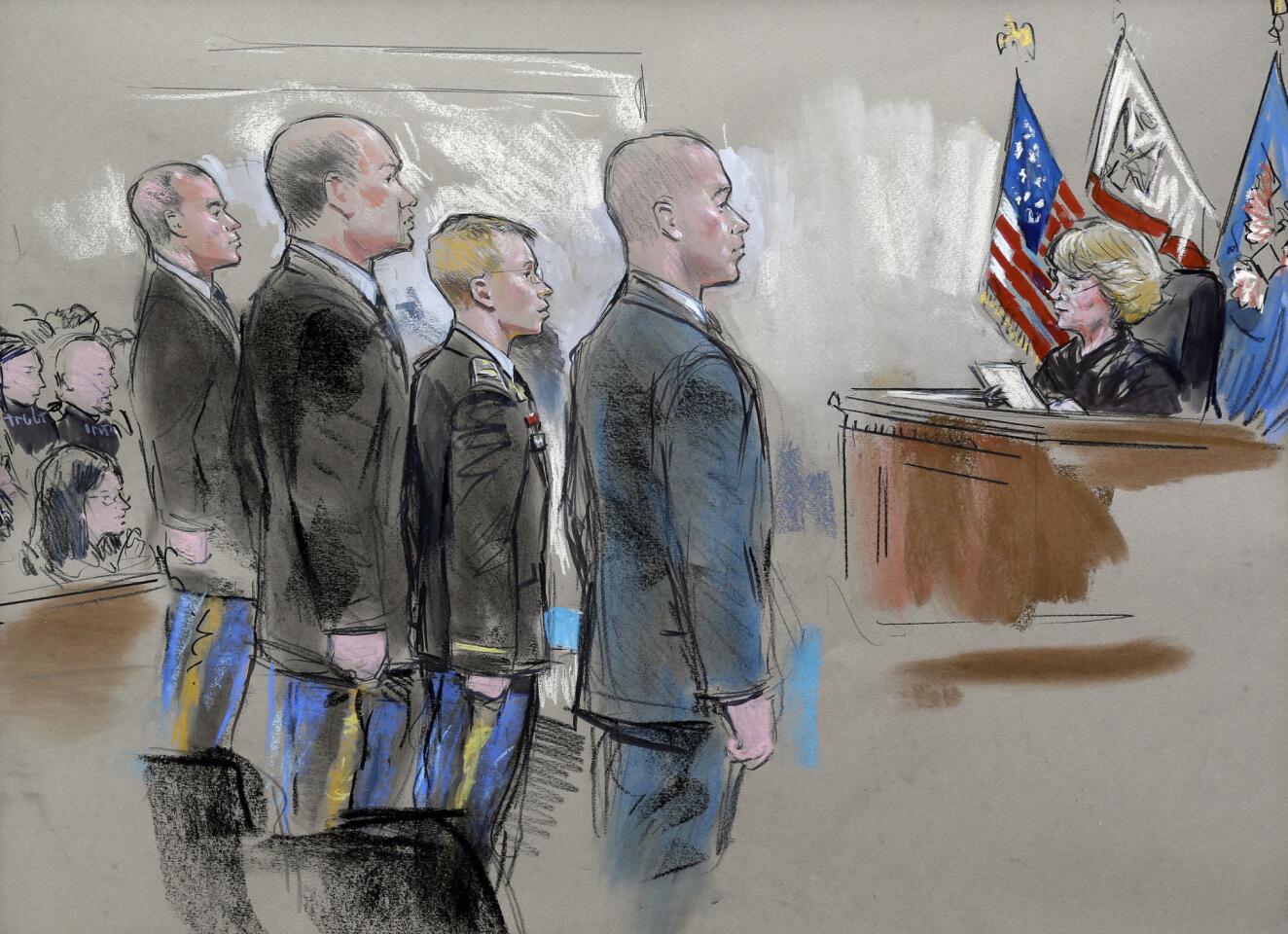 Manning in the courtroom