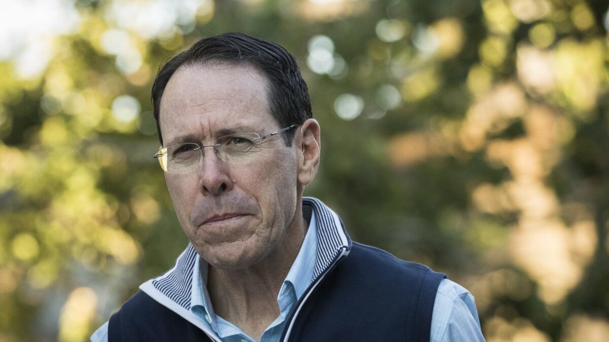 At the Allen & Company Sun Valley Conference in Idaho on Friday, AT&T Chief Executive Randall Stephenson dismissed the government's chances of successfully appealing his company's takeover of Time Warner.