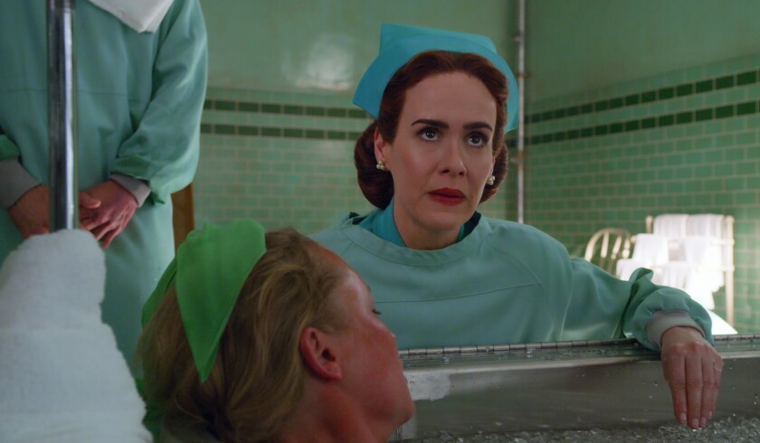 RATCHED (L to R) SARAH PAULSON as MILDRED RATCHED 