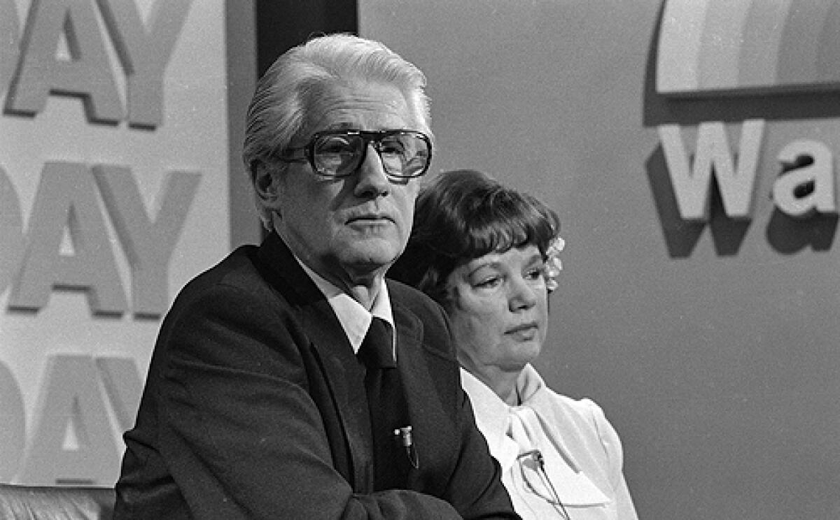 Former Associate FBI Director W. Mark Felt, and his wife Audrey, appear on NBC's "TODAY" television show in Washington, D.C. in this Tuesday, April 11, 1978 file photo.