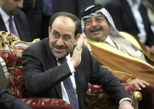 Iraqi Prime Minister Nouri Maliki, seen attending a recent meeting with tribal leaders in Baghdad, will visit the U.S. this week.