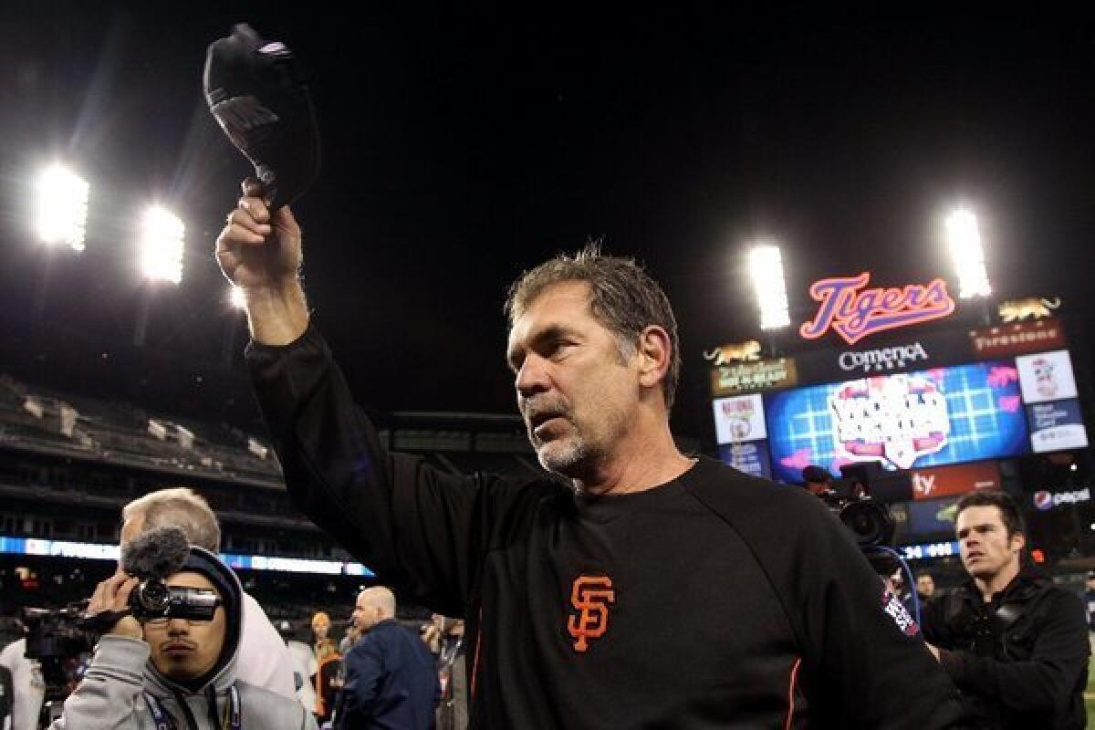 Bruce Bochy has won two World Series in the last three years.
