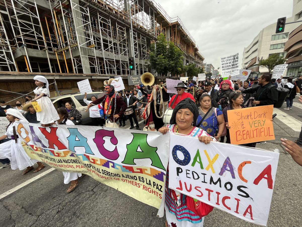 People marching in a protest