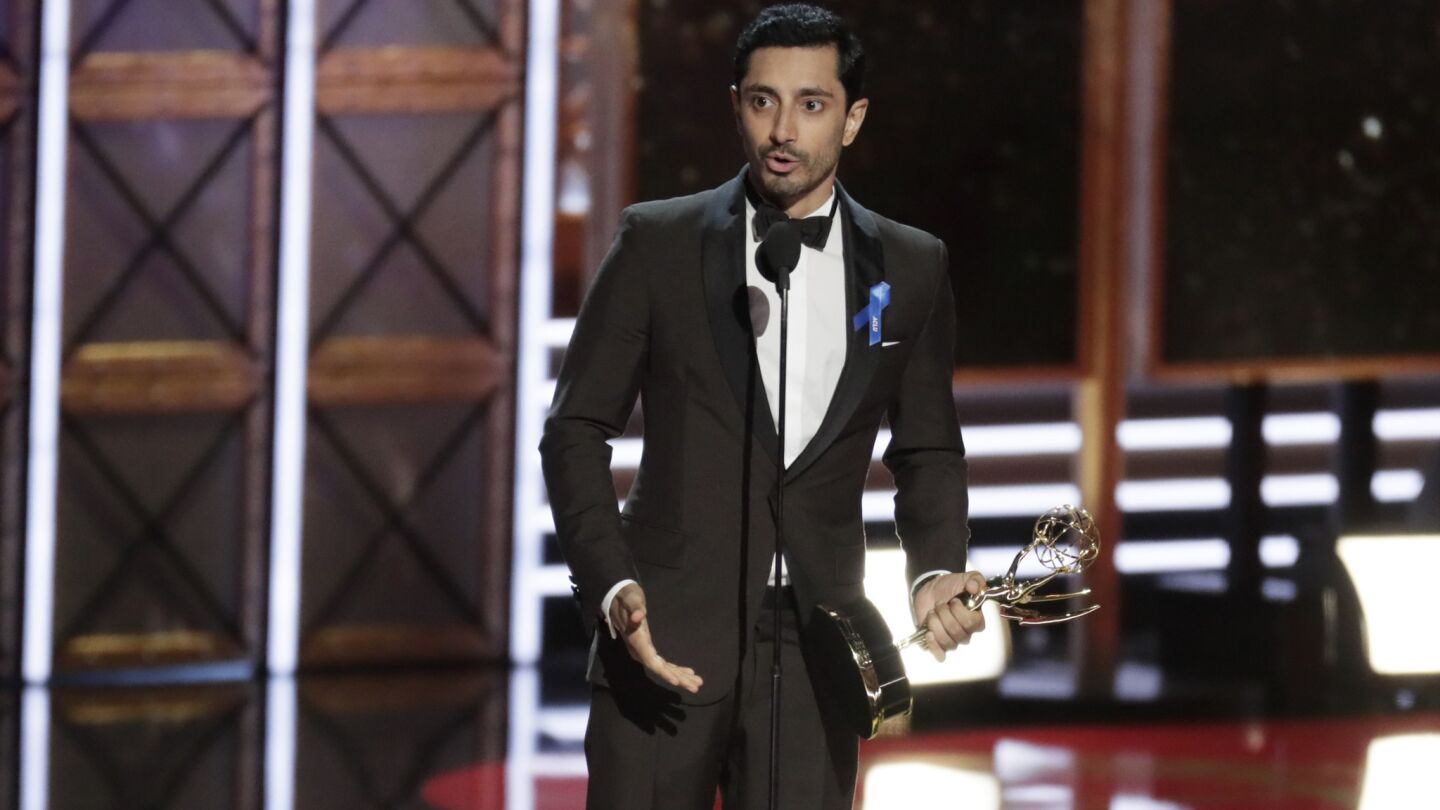 Riz Ahmed wins for lead actor in a limited series or movie for "The Night Of."