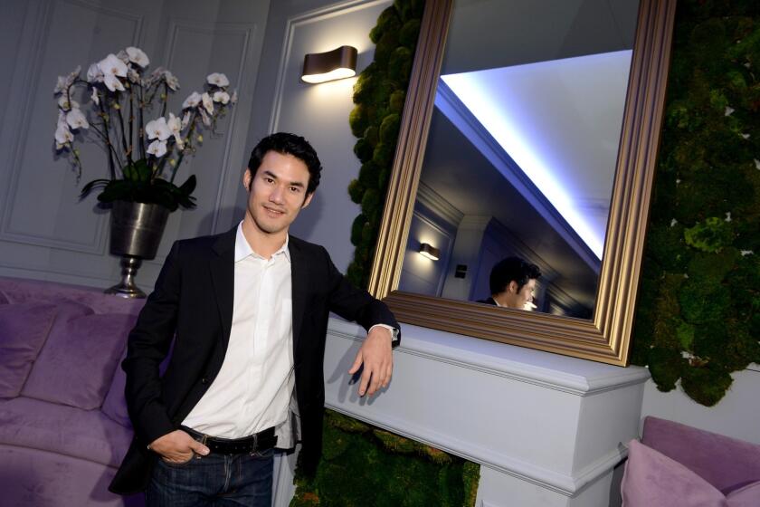 Designer Joseph Altuzarra unveils the Audi Green Room for the 65th Emmy Awards at Nokia Theatre L.A. Live.