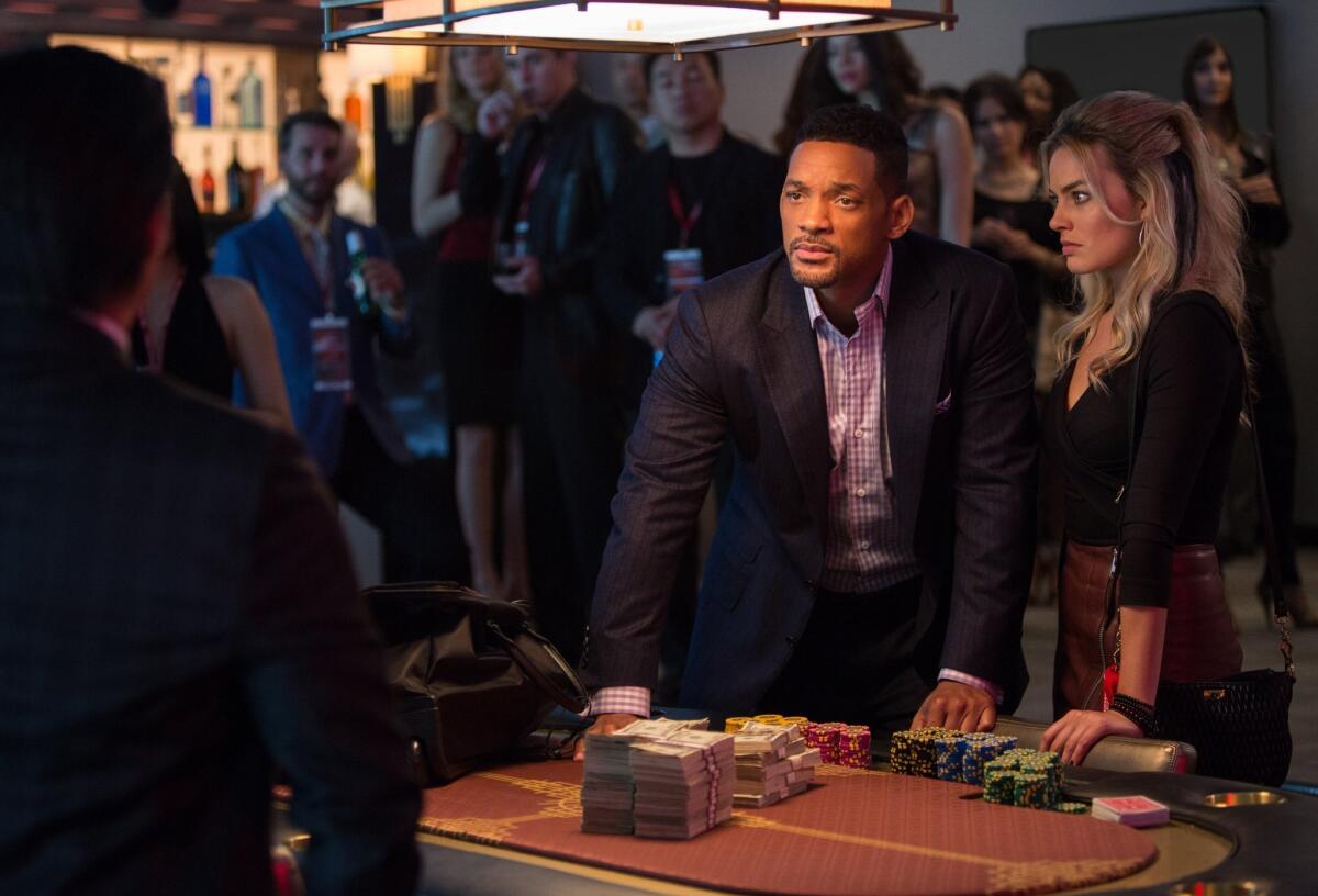 Will Smith and Margot Robbie star in "Focus," which made $19.1 million in its opening weekend in the U.S. and Canada, according to early estimates.