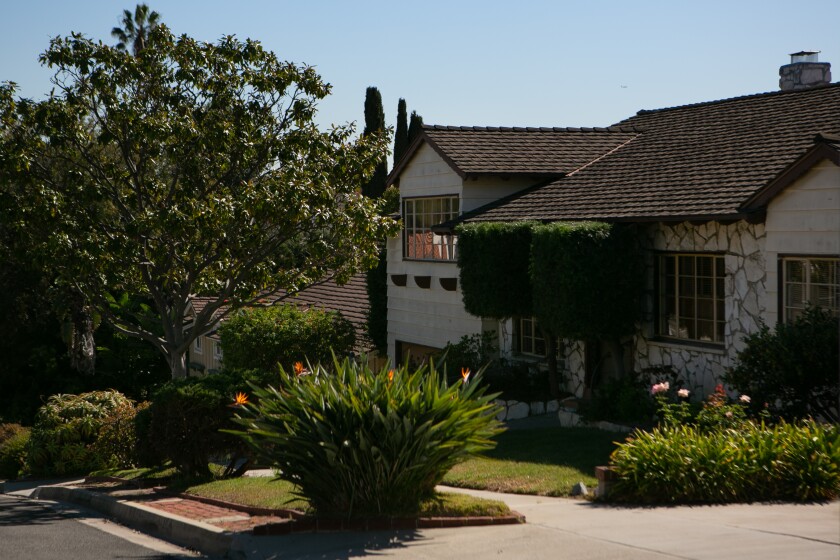 Homes set on rolling hills