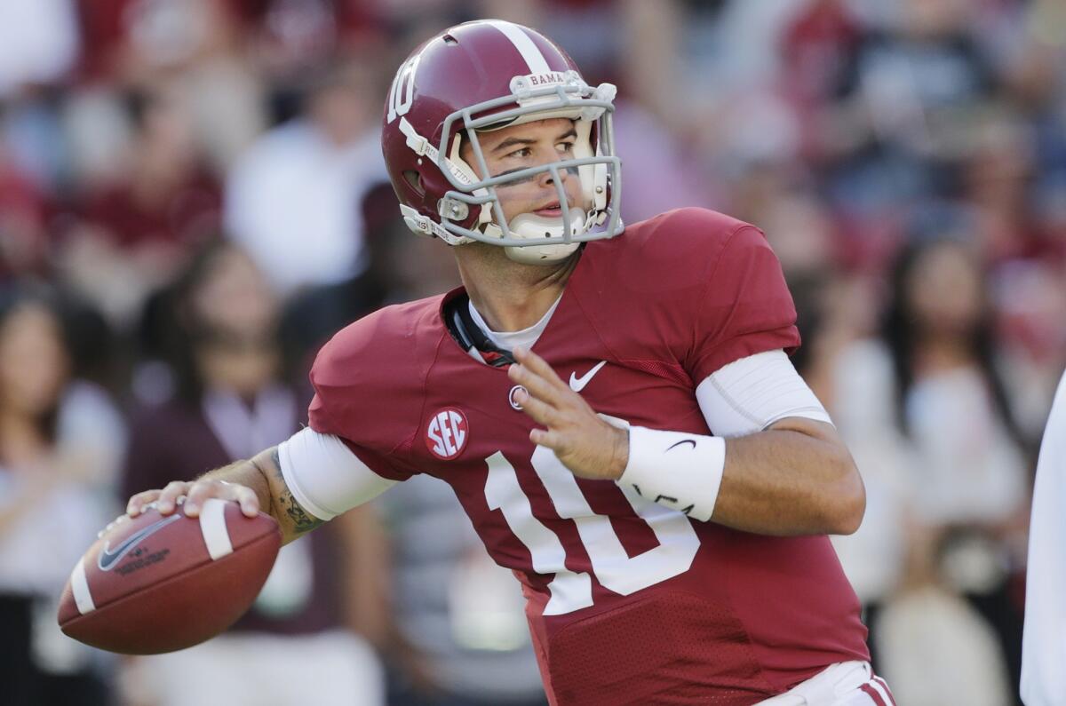 Alabama quarterback AJ McCarron won college football's player of the year award on Thursday.