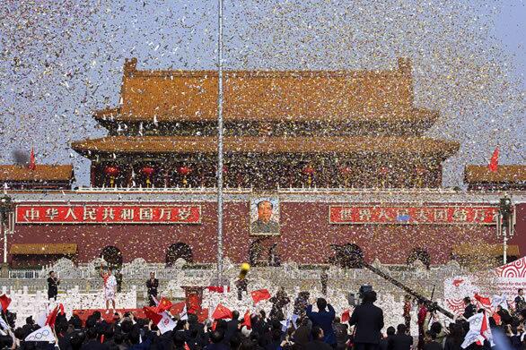 Olympic flame arrives in Beijing