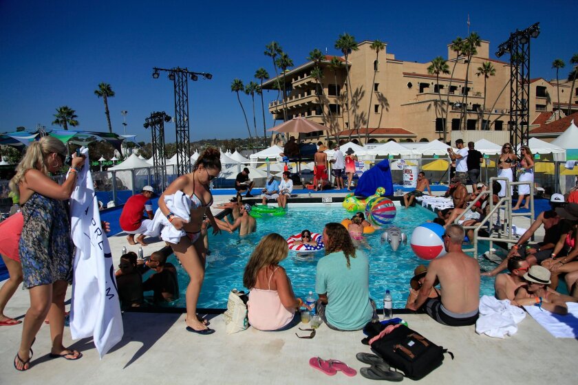 VIP guests bask in the sun at KAABOO Del Mar Saturday.