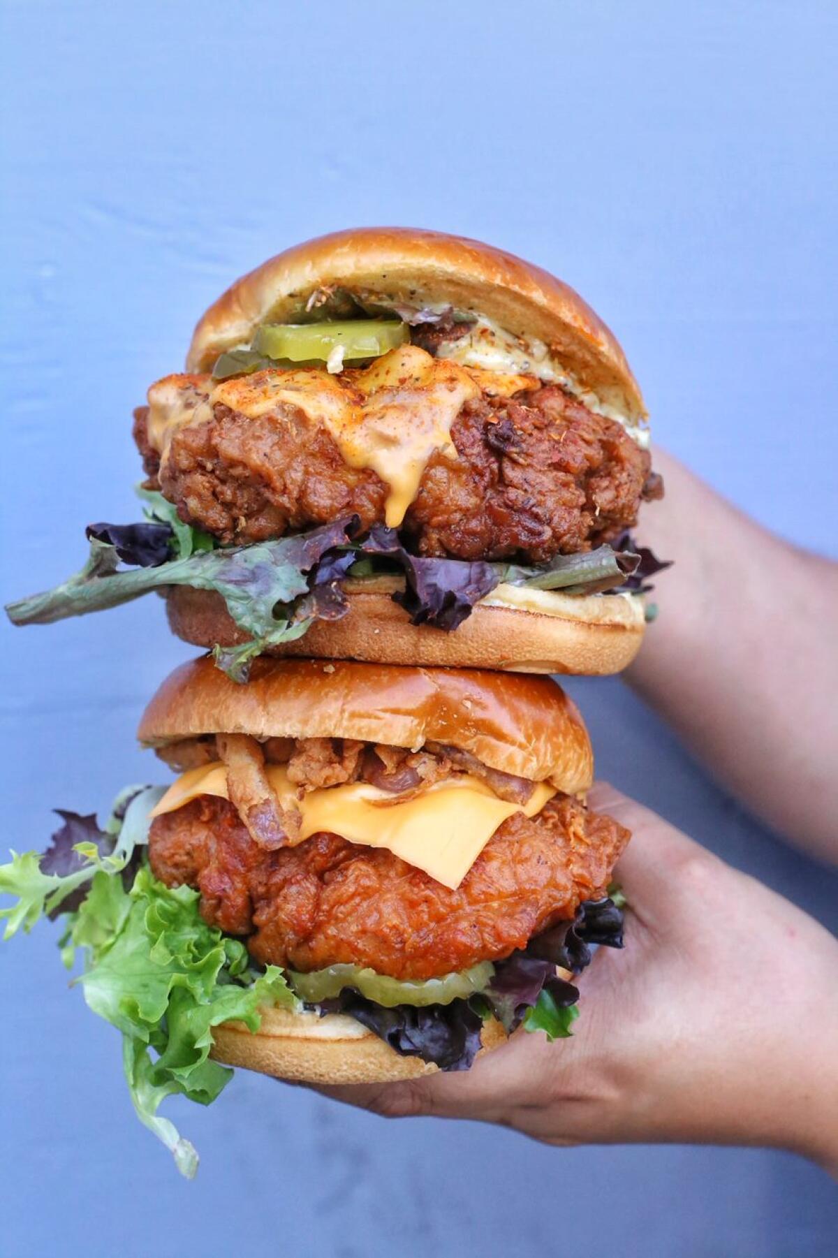 Cross Street chicken sandwiches.