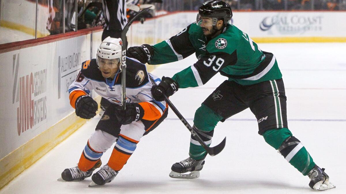 San Diego Gulls fall to the Texas Stars