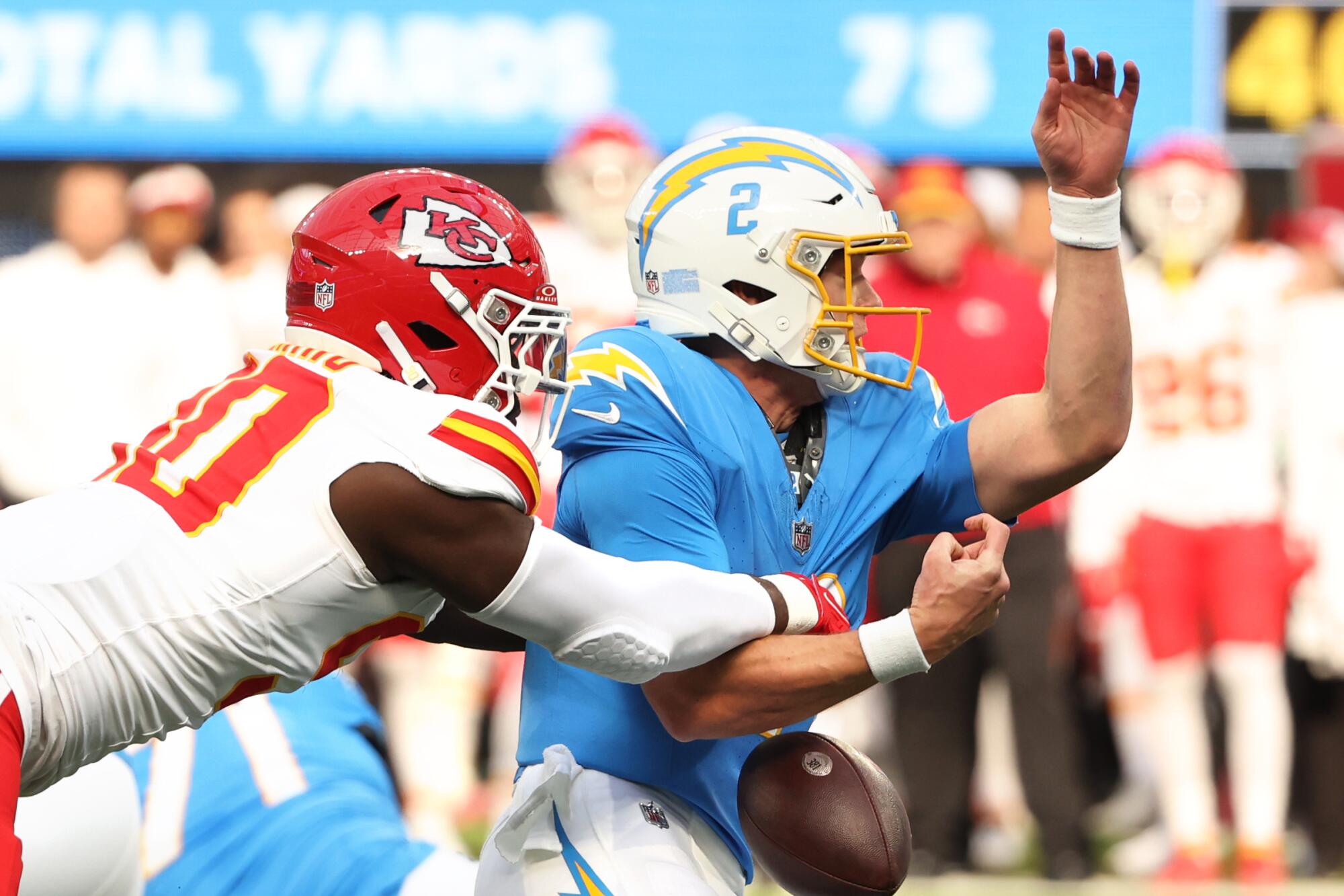 Chargers lose to Chiefs, will have No. 5 pick in NFL draft - Los