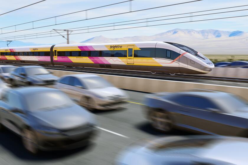 Brightline West High Speed Rail Project rendering.
