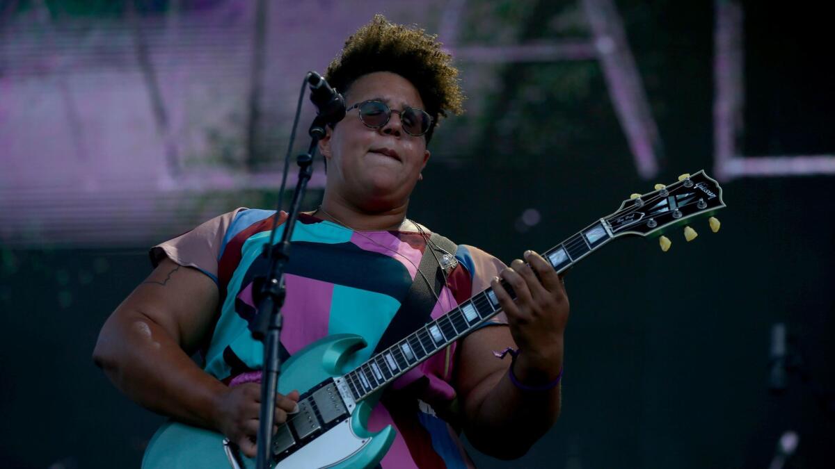 Brittany Howard of Alabama Shakes performs Saturday at the festival.