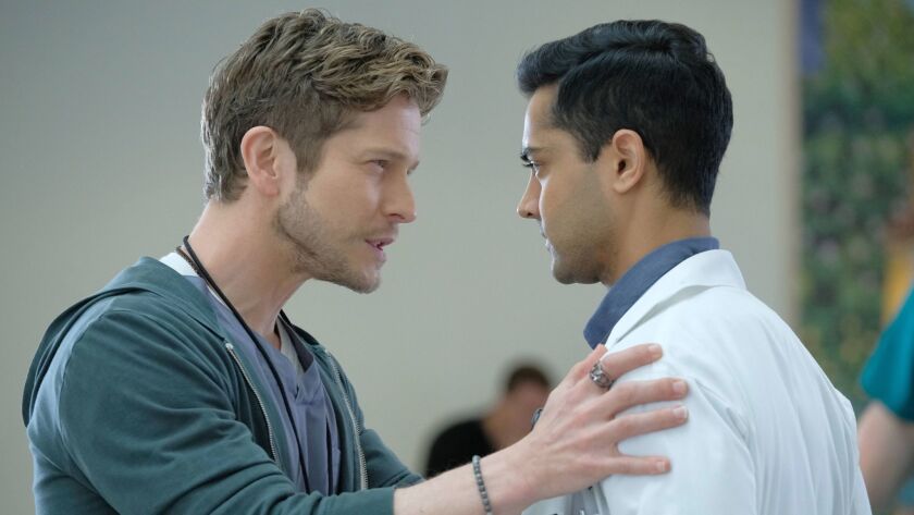 Matt Czuchry plays a doctor schooling intern Manish Dayal in the ways of the hospital in Fox's "The Resident."
