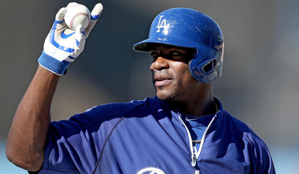Dodgers outfielder Yasiel Puig is only 24 and has a chance in his third season to become a cornerstone of the franchise.