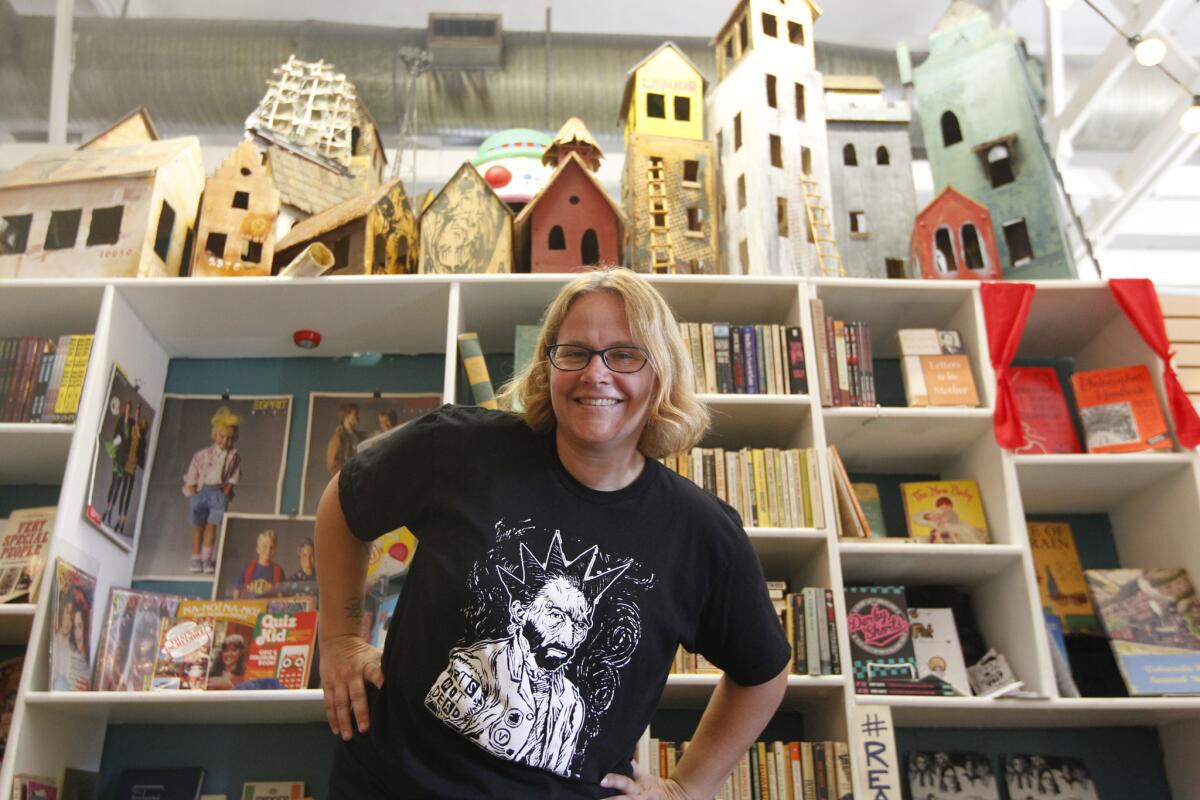Proprietor Jen Hitchcock at Book Show, which celebrates its first anniversary on Saturday.