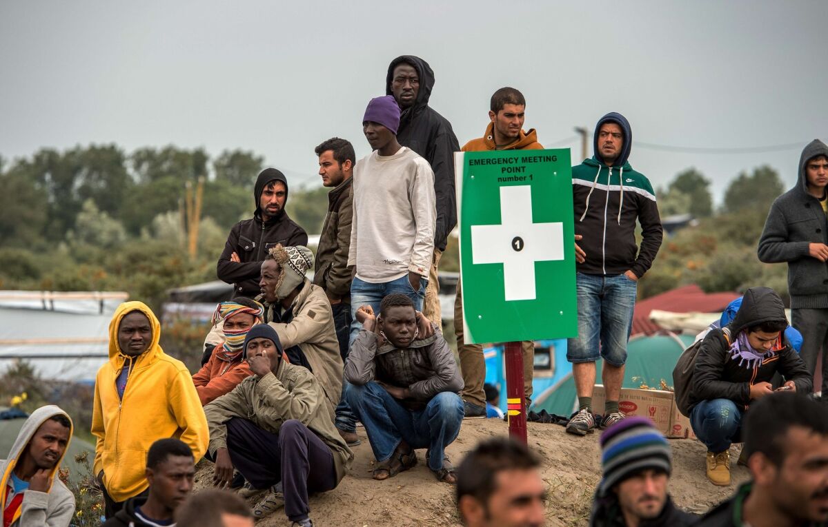 Thousands of migrants--most seeking desperately to get to England--have set up camps at a site nicknamed the "New Jungle," in Calais, France.