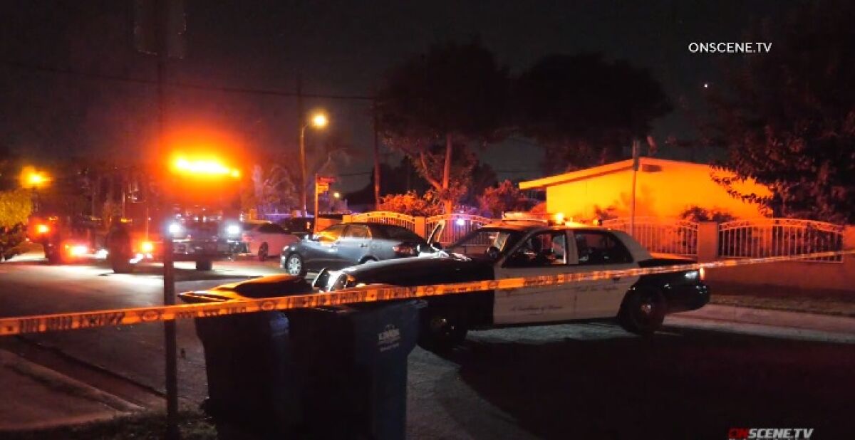A man was shot and killed by at least one Los Angeles County sheriff's deputy late Sunday in an unincorporated area of Whittier, authorities say.
