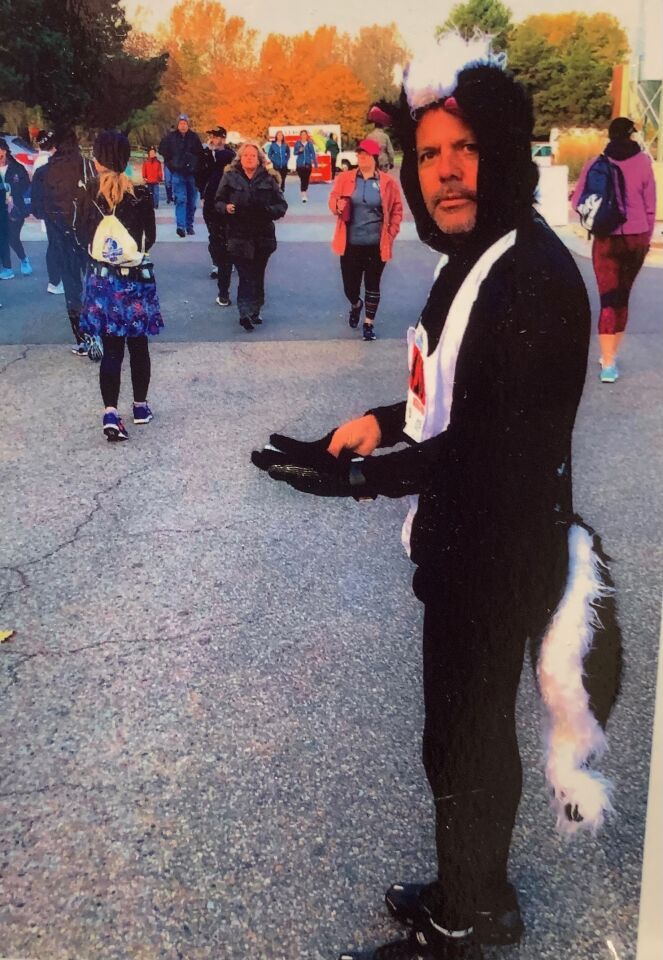 Chinchilla ran dressed as a skunk in Utah.