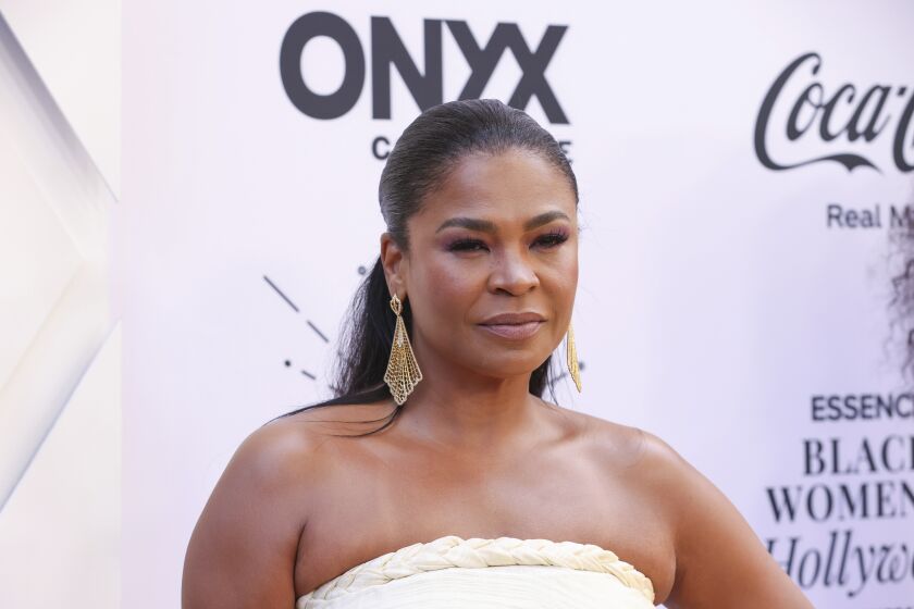 Nia Long arrives at the Essence Black Women In Hollywood Awards on Thursday, March 24, 2022, at the Beverly Wilshire Hotel in Beverly Hills, Calif. (Photo by Mark Von Holden/Invision/AP)