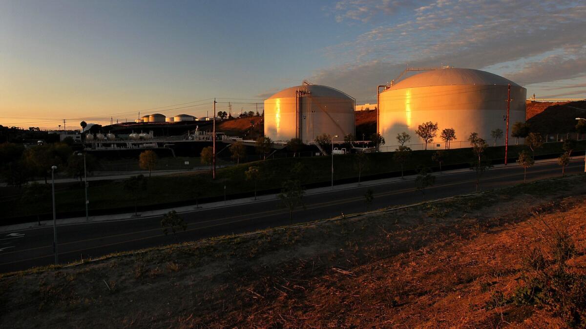 A San Pedro storage site owned by Rancho LPG Holdings LLC includes two 12.5-million-gallon refrigerated tanks.