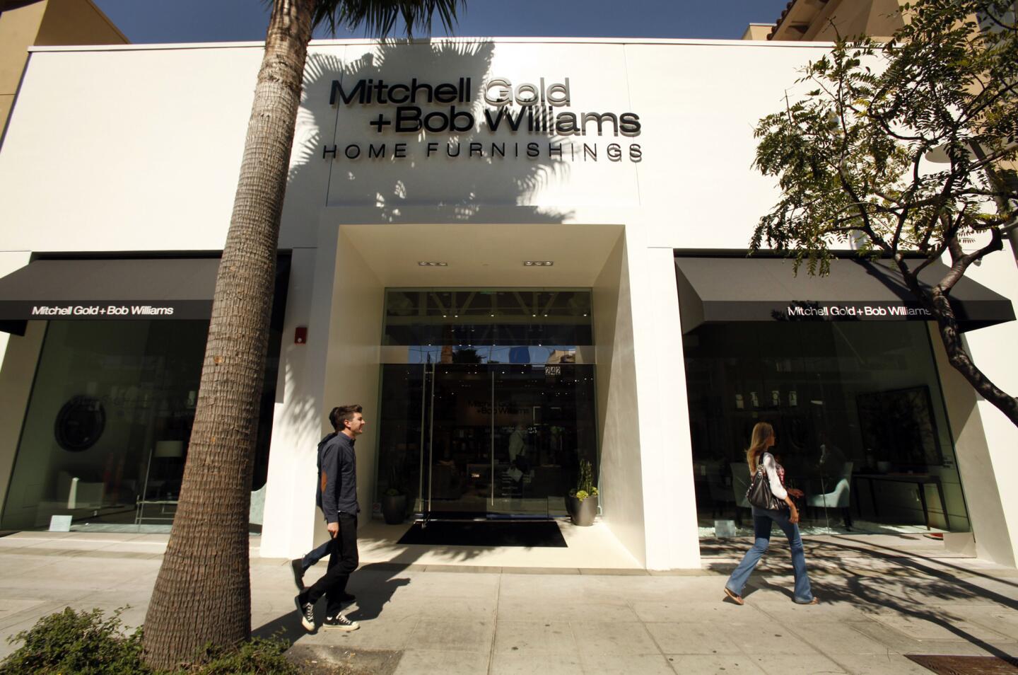 The new Mitchell Gold + Bob Williams in Beverly Hills is about three times the size of the former studio on 3rd Street.