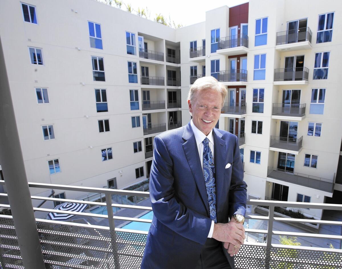 Steve Fifield, shown at K2LA, a new 460-unit apartment complex his firm built in Koreatown, has developed more than 6 million square feet of offices and more than 7,000 residences nationwide.