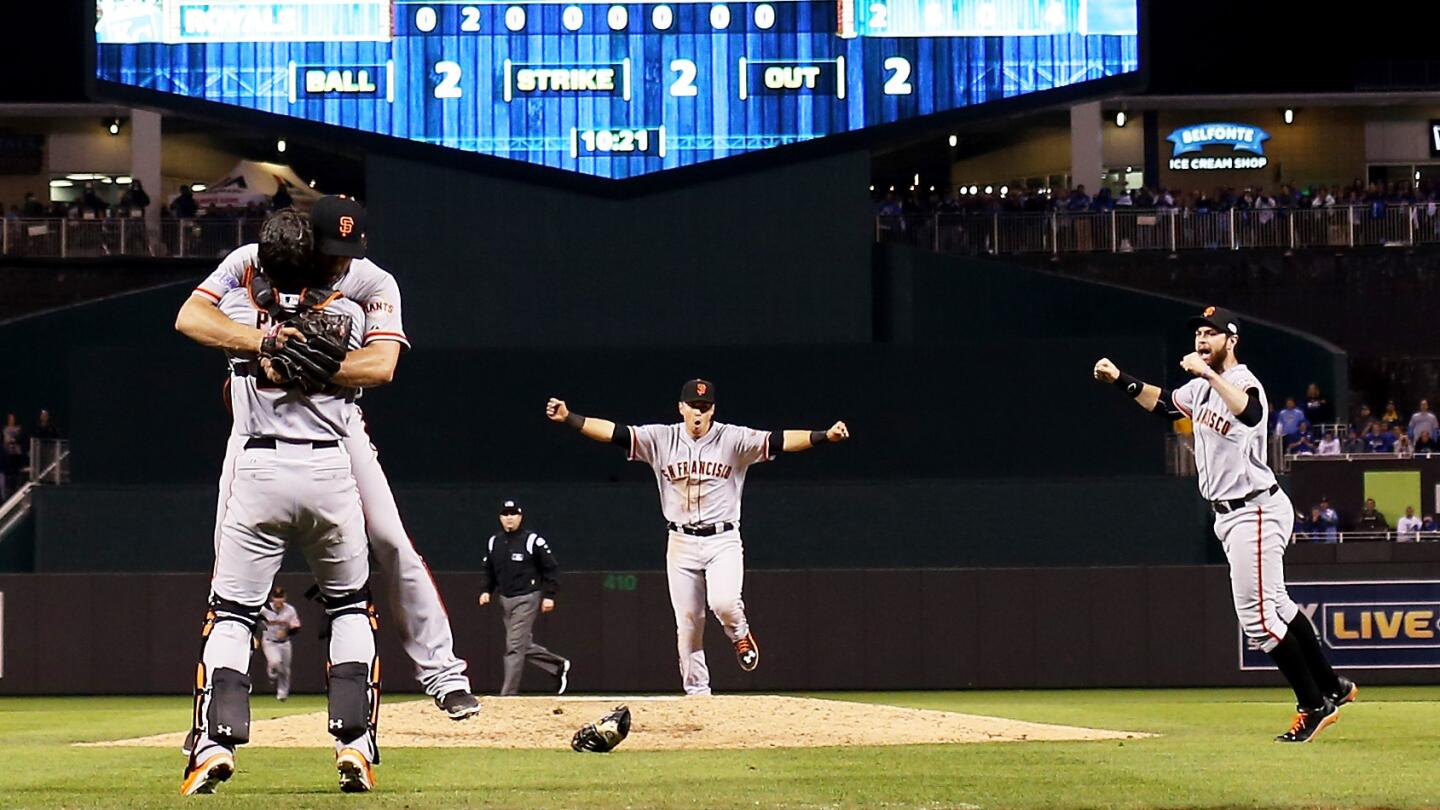 San Francisco Giants celebrate