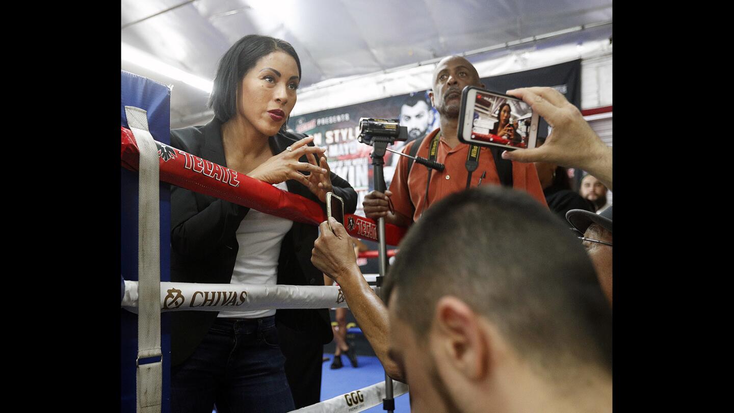 Photo Gallery: Press event at Glendale Fighting Club for May 5 bout with Vanes Martirosyan and Gennady Golovkin