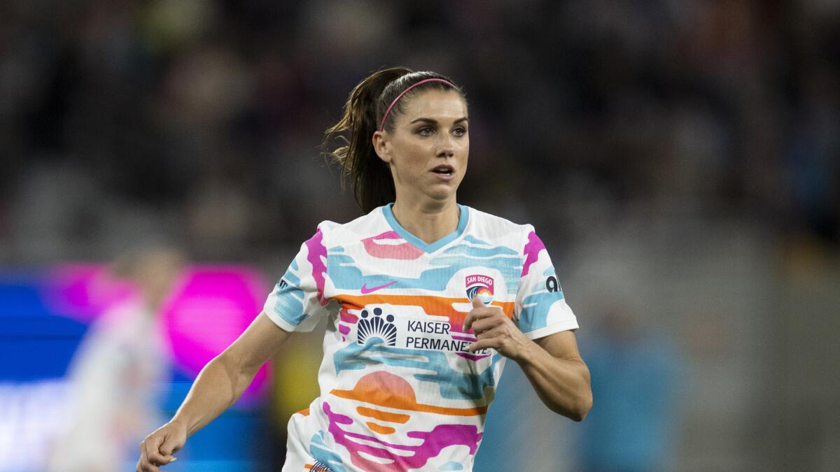 Alex Morgan will play her final game Sunday for the NWSL's San Diego Wave.