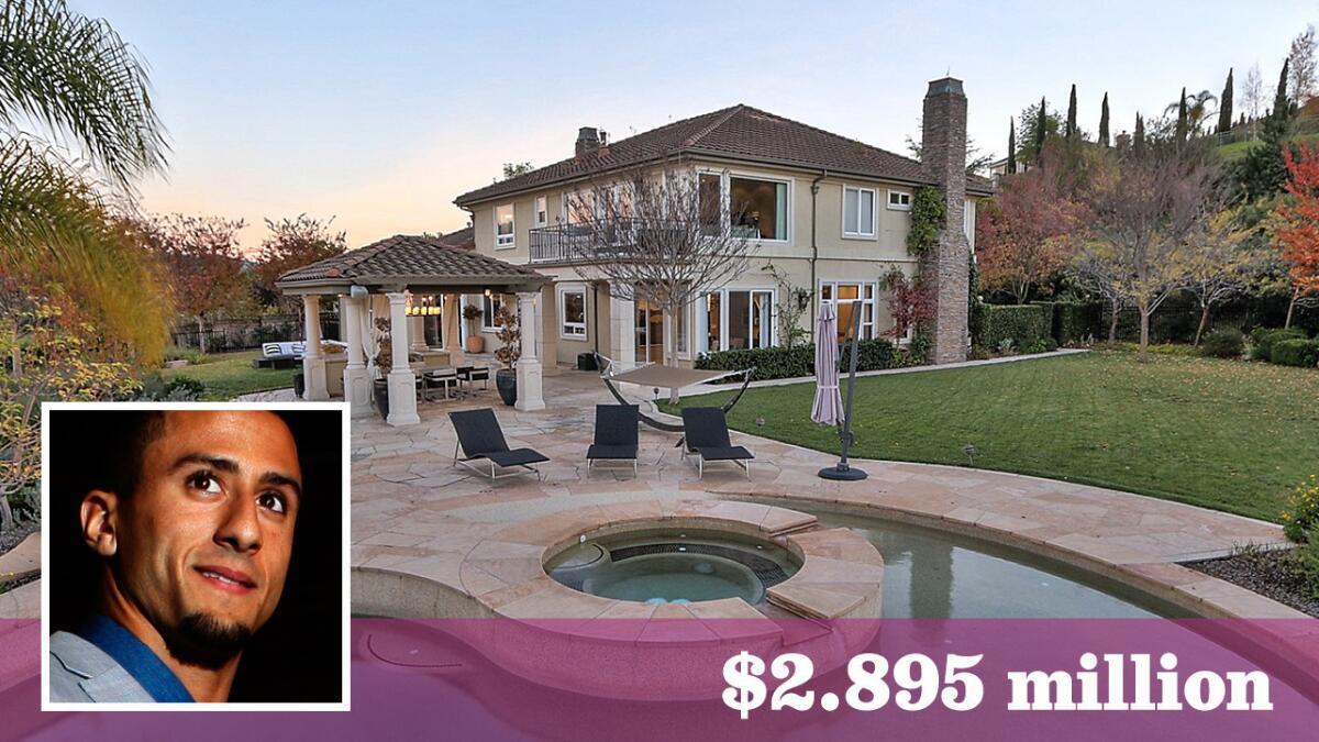 San Francisco 49ers quarterback Colin Kaepernick has put his remodeled home in San Jose on the market for $2.895 million.