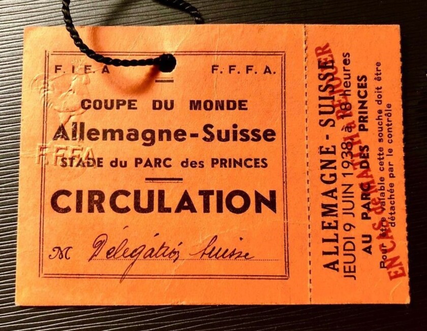 Mohammed Abdullatef's collection has this ticket for a World Cup match that was never played.