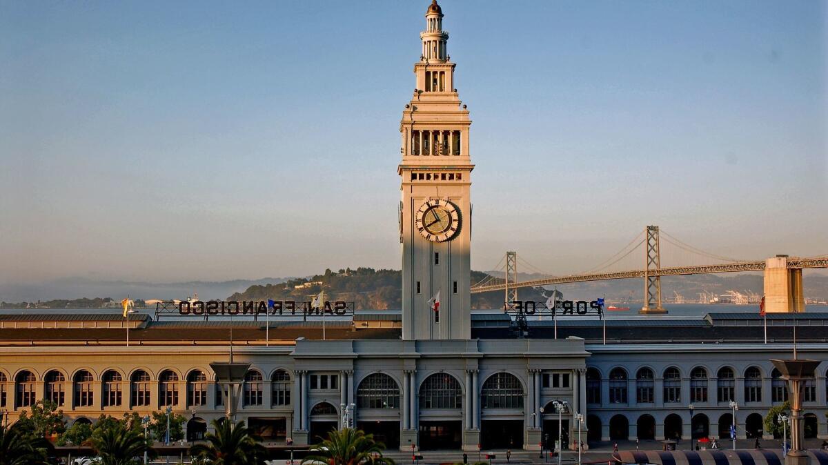 Best to have a backup plan for a romantic evening in San Francisco. Though a pillow fight across from the Ferry Building is known to take place on Valentine's Day, you can always take a ferry ride.