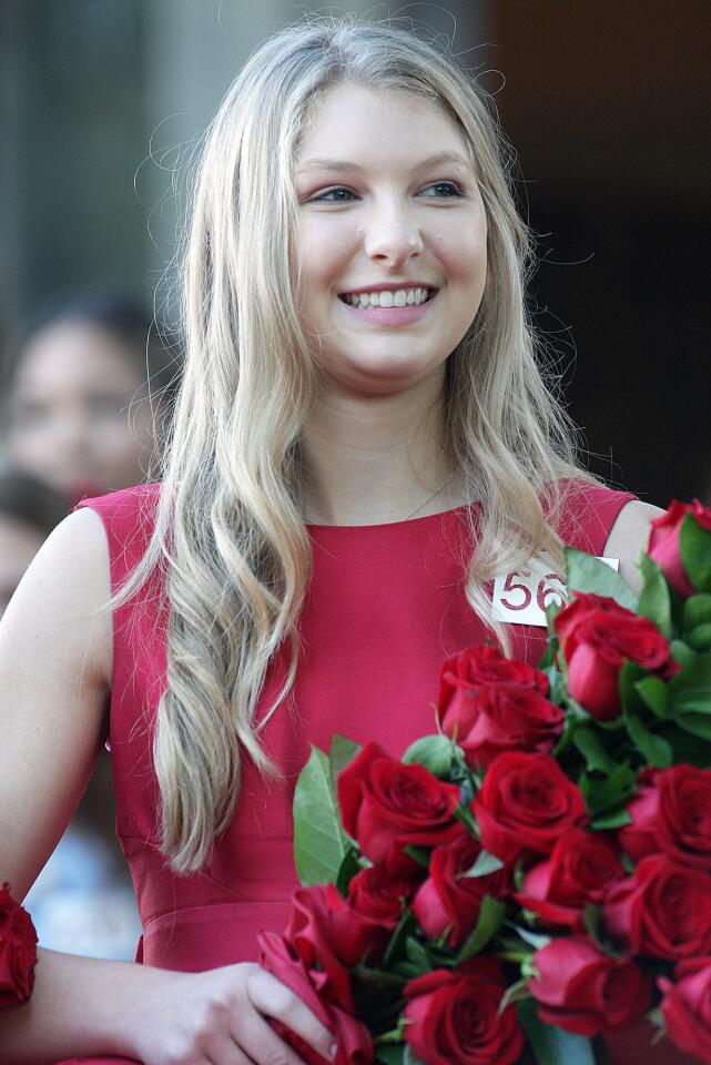 Flintridge Prep's Erika Karen Winter is selected to the Royal Court at the announcement of the 2016 Tournament of Roses Royal Court at the Tournament House in Pasadena on Monday, Oct. 5, 2015.