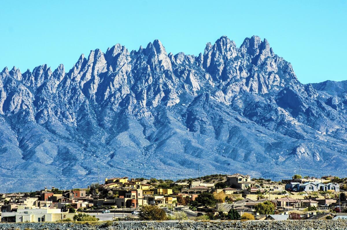 The Organ Mountains provide a striking backdrop to Las Cruces. The Grand Tetons of New Mexico, as they’re known, are part of a national monument.