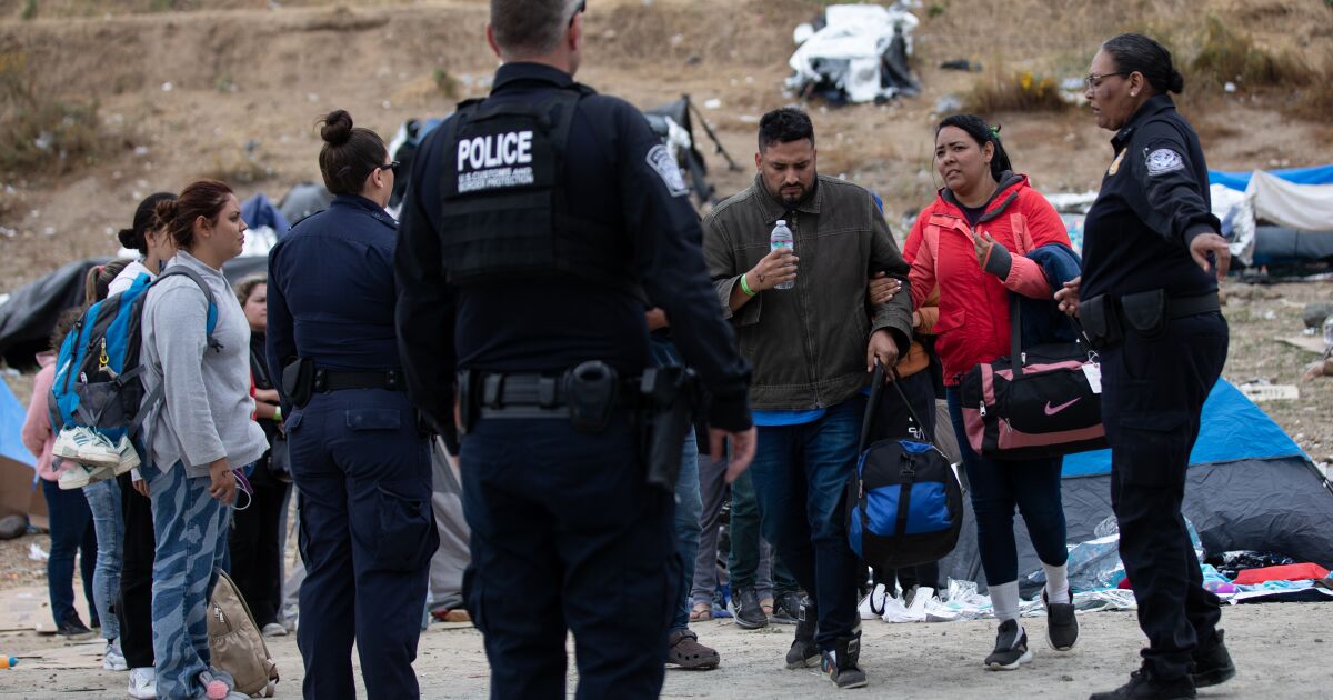 Open-air holding areas at the border cleared as processing of migrants ramps up