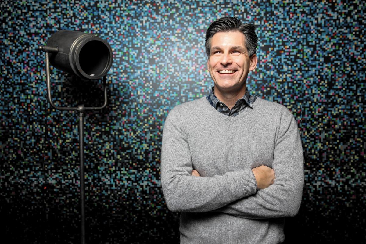 Hulu's CEO Mike Hopkins, photographed at their office in Santa Monica, Calif., on Dec. 18.