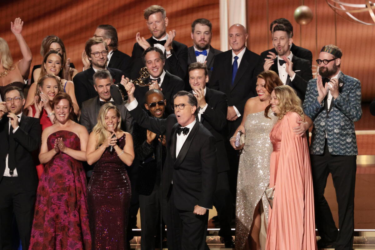 Best and worst moments of the 2025 Emmys, from Stephen Colbert to that money clock - Los Angeles Times