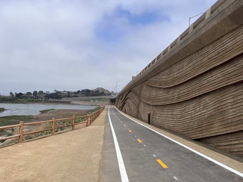 The new North Coast Trail along I-5.