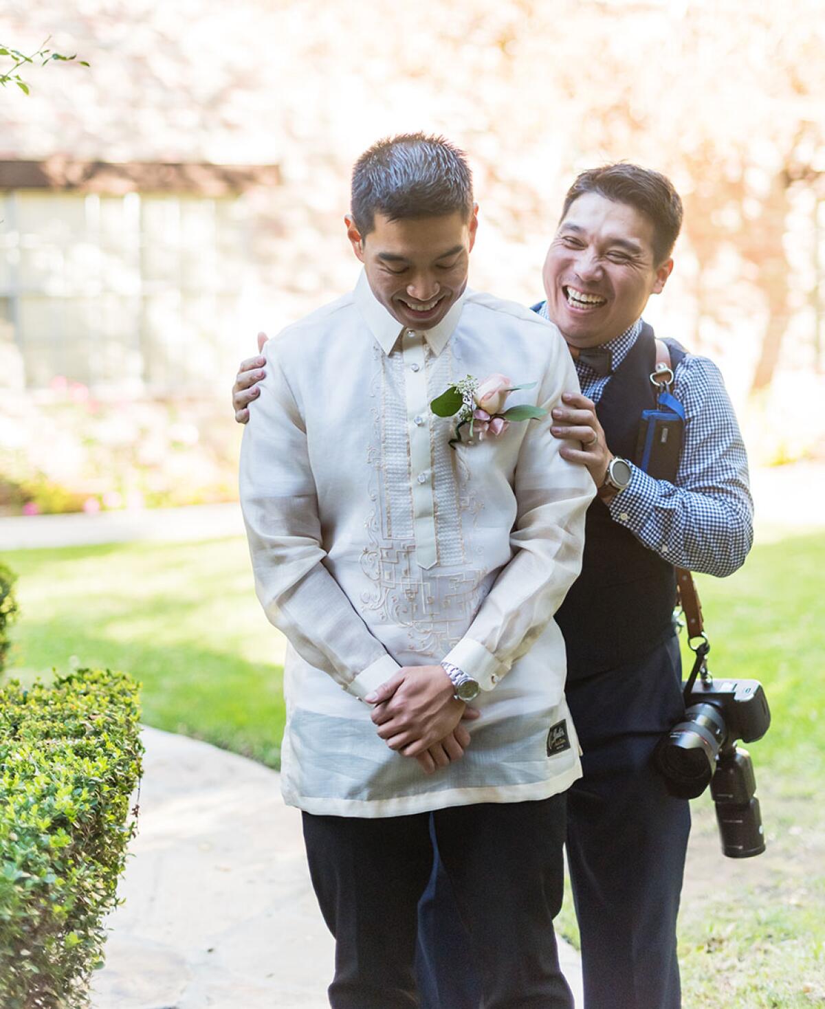 BYC Photographer Benny with client.