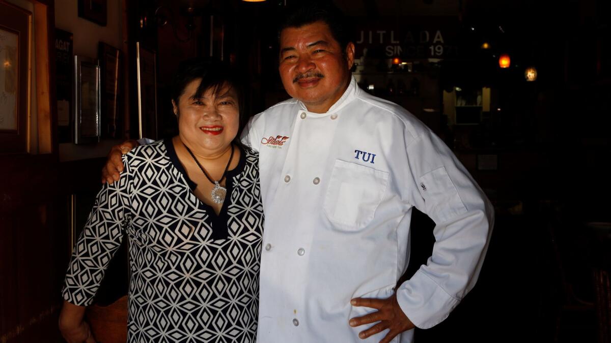 Jitlada restaurant co-owners and sister and brother Jazz Singsanong, left, and Tui Sungkamee.