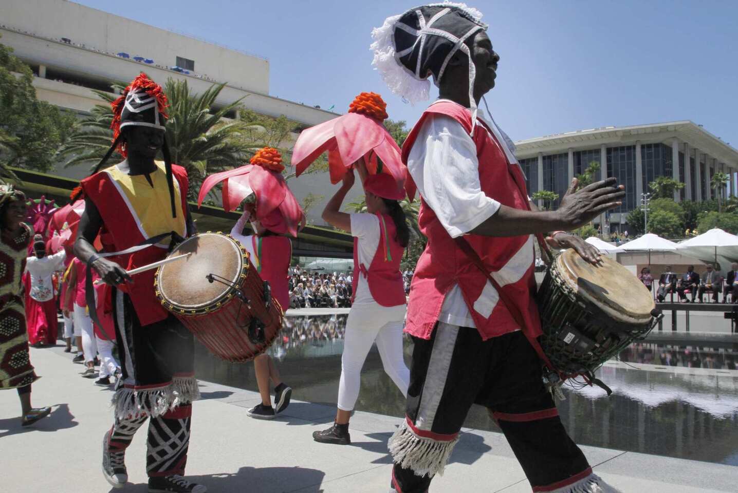 Drummers take part in the festivities.