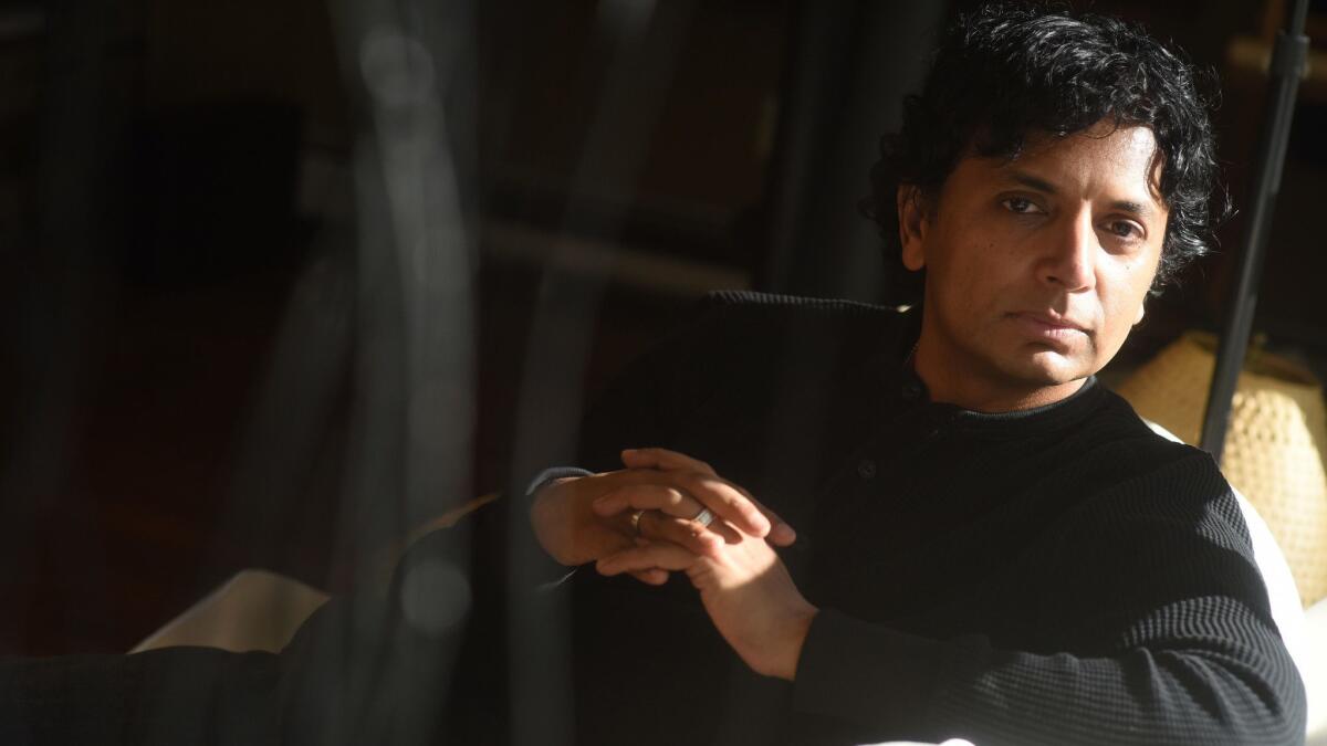 MEDIA, PA, JANUARY 6, 2019 Director M. Night Shyamalan is seen in his office at Blinding Edge Pictures in Media, PA. He wrote and directed a new film Glass.