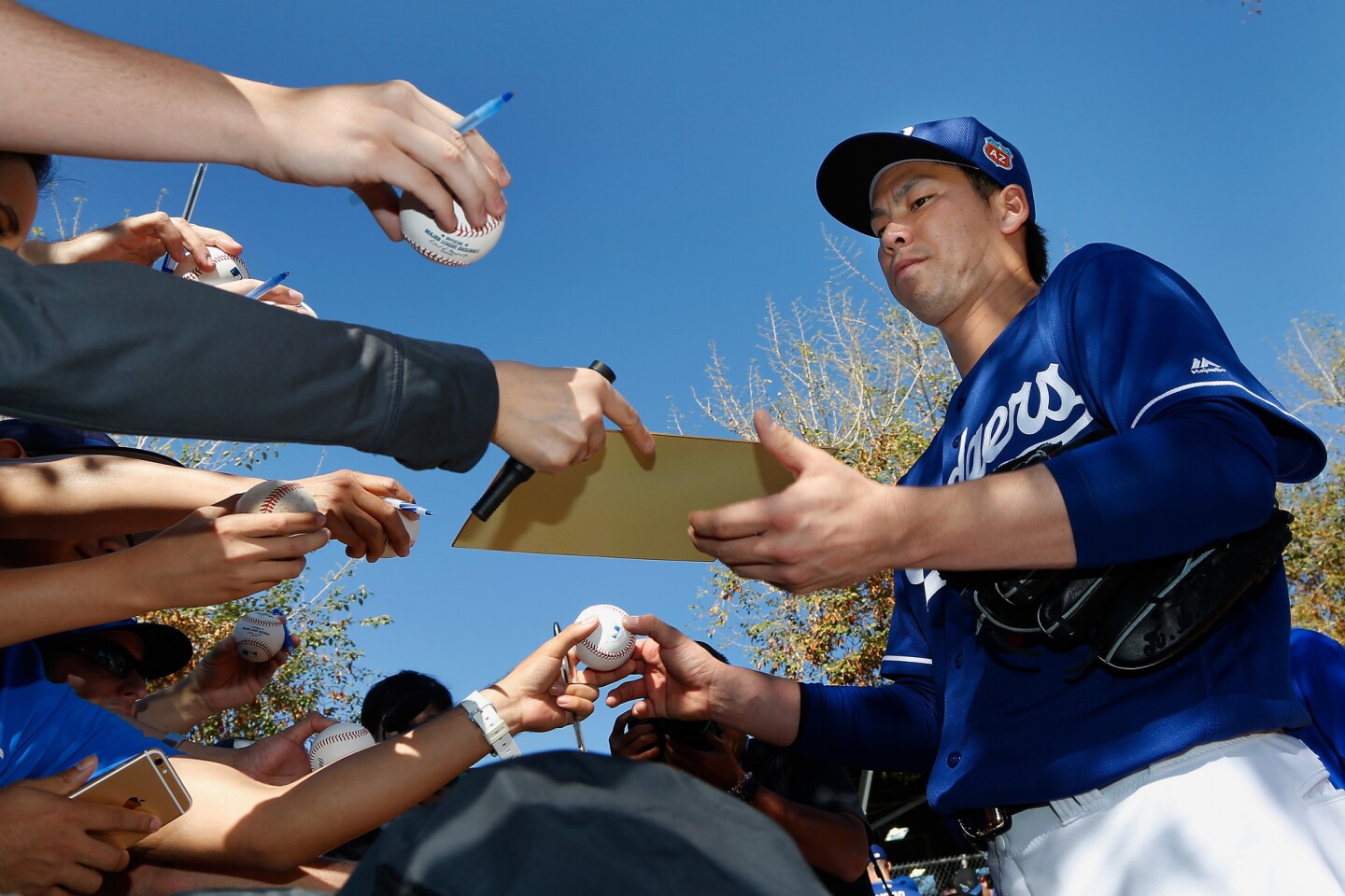 GLENDALE, AZ - FEBRUARY 20: Starting pitcher Julio Urias #78 of the Los Angeles Dodgers participates in a spring training workout at Camelback Ranch on February 20, 2016 in Glendale, Arizona. (Photo by Christian Petersen/Getty Images) ** OUTS - ELSENT, FPG, CM - OUTS * NM, PH, VA if sourced by CT, LA or MoD **